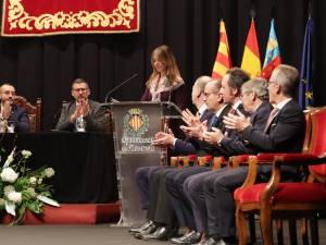 18/01/2026. VILA-REAL. En el Auditori Municipal Músic Rafael Beltrán Moner, acto de entrega de las medallas de oro de la ciudad, una de ellas a MEDITERRÁNEO, por su centenario.