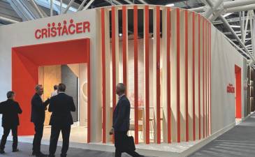 El estand de Cristacer en la pasada edición de Cersaie.