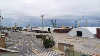 Vista de una terminal del Puerto de Sagunt, en una imagen reciente.
