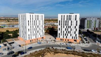 Edificio de vivienda protegida en Madrid, en El Cañaveral.