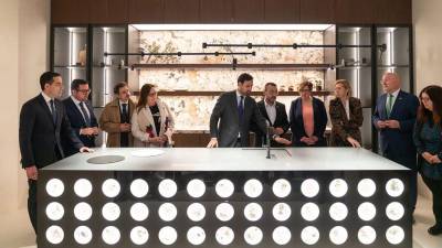 Inauguración de la pasada edición de la Muestra Internacional de Porcelanosa Grupo.