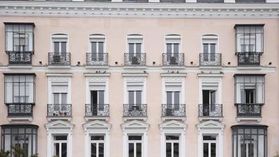 Imagen de archivo de la fachada de un bloque de viviendas.
