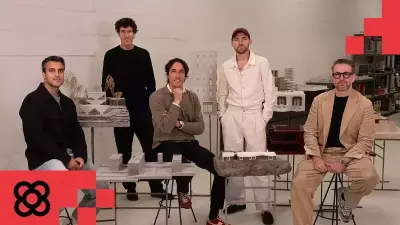 Marcos Parera, Jordi Espinet, Carlos Dimas, Benjamin Iborra y Jaime Font, CEOs del estudio de arquitectura Mesura.