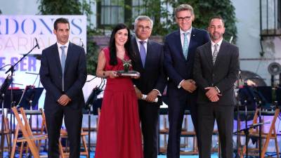 La representación de Gresmanc Group en la gala de Fedeto.