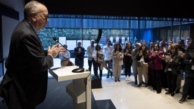 Fernando Roig, durante su parlamento.