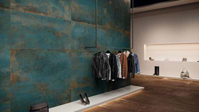 DISTRITO ZINC 60x120 + CORTEN 120x120.