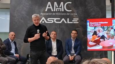 Daniel Marco, durante la presentación de Espacio Cocina SICI en las instalaciones de Ascale.