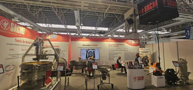 $!El espacio de Sacmi en la feria Exposólidos.