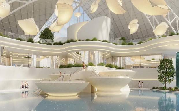 $!Render del nuevo diseño de interiores de Caldea, en el que ha formado parte Luv Studio.