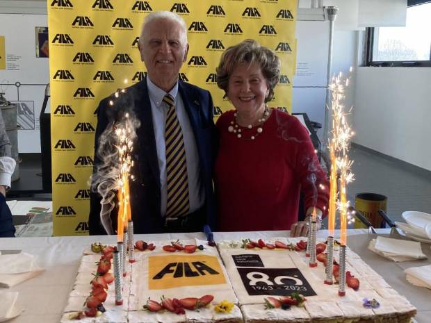 $!Uno de los actos de conmemoración del aniversario de Fila en 2023.
