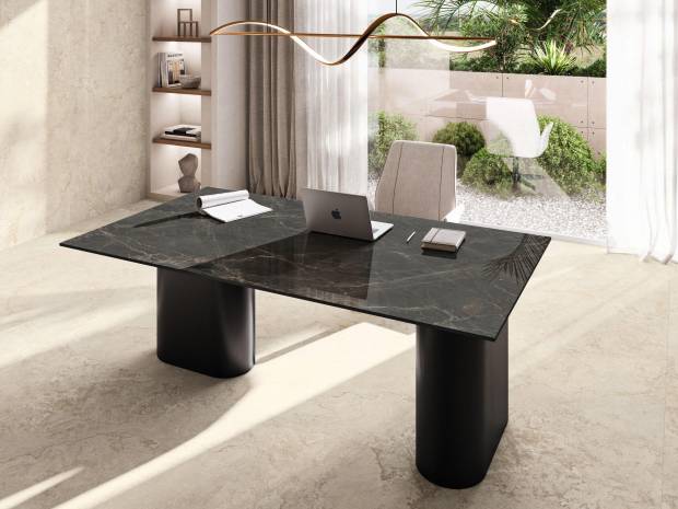 $!Mesa Fior di Bosco Gloss y pavimento y revestimiento Pure Portland Nature, de Venux.
