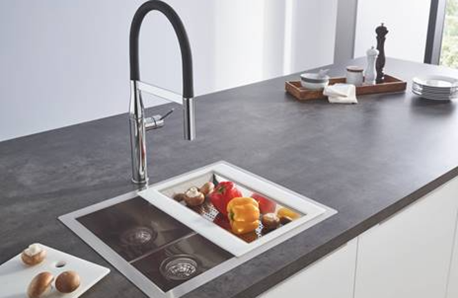 Funcionalidad y diseño en la serie K de Grohe de fregaderos de cocina $!Funcionalidad y diseño en la serie K de Grohe de fregaderos de cocina