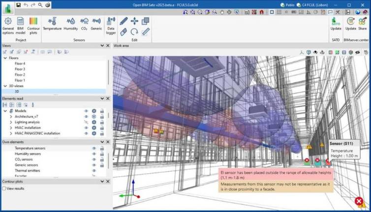 Una nueva aplicación recopila los datos energéticos de un edificio en un modelo 3D gracias a la tecnología BIM