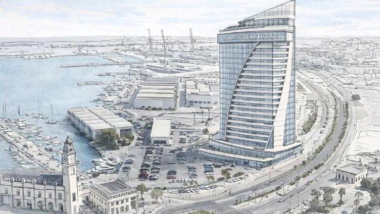 Baluarte de la Marina, el próximo rascacielos de 108 metros de altura de València