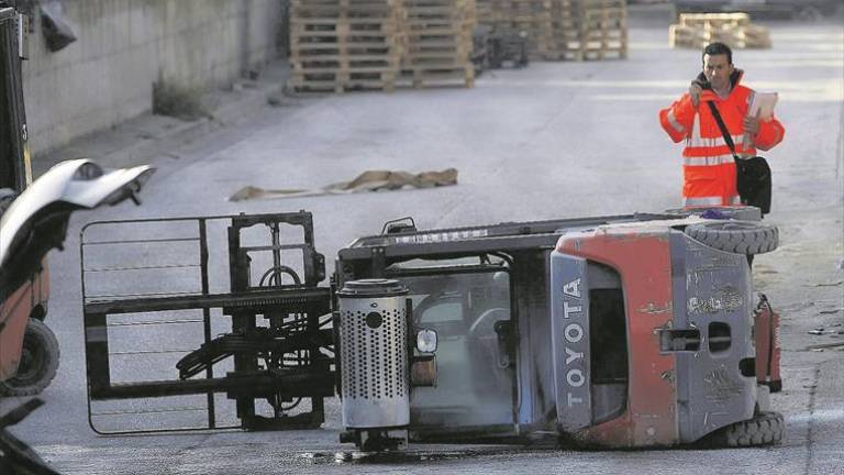 Los accidentes de trabajo se disparan en Castellón