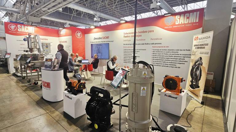 Sacmi Ibérica presenta en Exposólidos su gama completa de tamices y soluciones de bombeo para fluidos