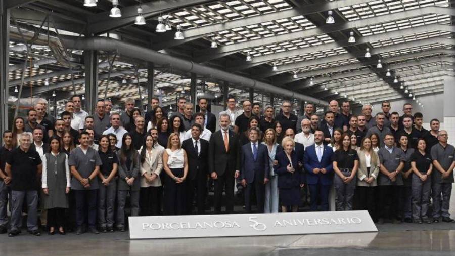 Galería de Fotos | Visita del rey Felipe VI a Porcelanosa