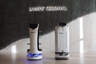 $!Los robots de Orbelgrupo en las instalaciones de L’Antic Colonial.