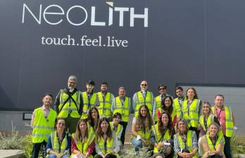 Imagen del encuentro en las instalaciones de Neolith.