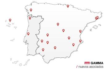 La ubicación geográfica de los nuevos almacenes que se han incorporado a Gamma.