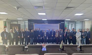 $!Directivos del puerto de Argel junto con la delegación castellonense