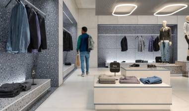 $!Un local comercial con Novosuelo/Novopared Color Touch.