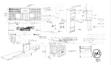 $!Boceto del estand de Venux.