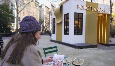 El showroom efímero de Porcelanosa en Madison Square Park.