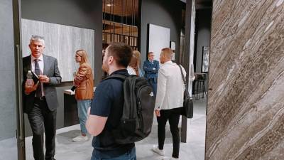 Las láminas cerámicas son uno de los productos estrella en Cersaie. BARTOMEU ROIG