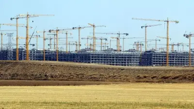 Imagen de archivo de El Quión, en Seseña, la urbanización de El Pocero, en 2006, con numerosos edificios en construcción.