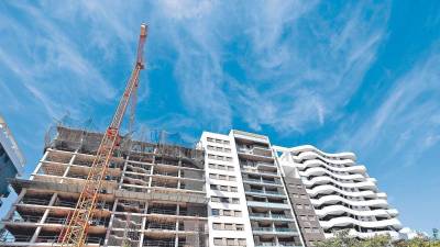 Imagen de la construcción de un edificio.