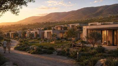 Recreación del resort proyectado en la comarca del Baix Maestrat.