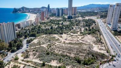 $!Vista aérea de la zona de Poniente en cuyo entorno se levantará la nueva torre. David Revenga