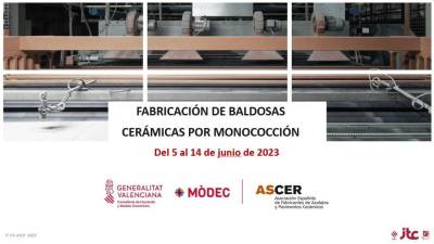 Ascer ultima un curso gratuito sobre fabricación de baldosas cerámicas por monococción en modo presencial y on line