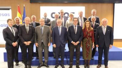 El presidente de Ascer, Vicente Nomdedeu, y el secretario general, Alberto Echavarría, estuvieron en el encuentro.