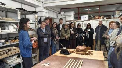 Los participantes de Ceramic+, durante una de las actividades que realizaron en Onda.