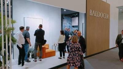 $!Imagen del estand de Baldocer en la feria Cersaie de Bolonia.