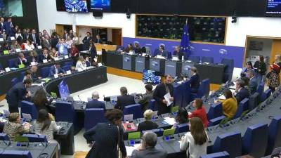 Comisión de Medio Ambiente del Parlamento Europeo, en la sesión que votó la enmienda.