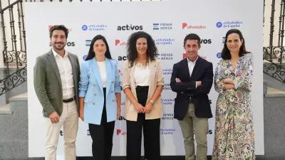 De izquierda a derecha, Pablo Morán, Paloma Flórez, Susana Martín del Amo, Juan Fernández-San Julián y Laura Vivanco.