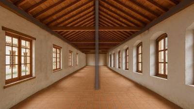 $!Detalle del proyecto de rehabilitación de la zona fundacional de la Real Fábrica del Conde de Aranda.