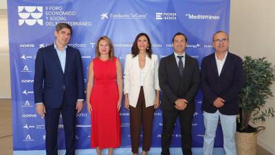 $!Andrés Sánchez, Begoña Carrasco, Mª Ángeles Pallarés, Manuel Argüelles y Ángel Báez.