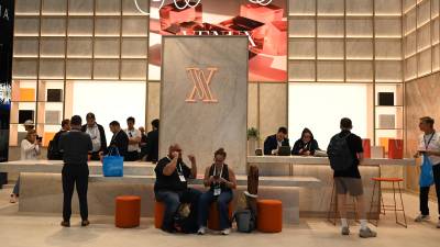 $!El estand de Venux en el evento.