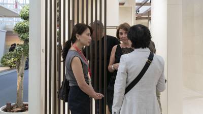 $!El estand de TAU en Cersaie 2026.