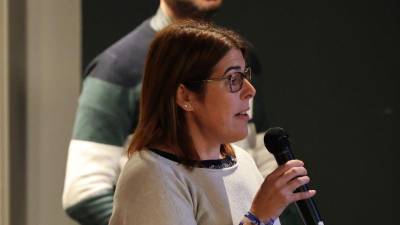 La doctora María Magdalena Lorente (ITC), investigadora principal del proyecto StreamStep en la reunión de inicio del proyecto.