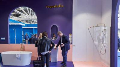 Estand de Acquabella en Cersaie 2022.