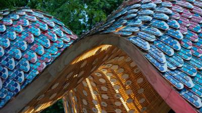 $!El proyecto tiene como eje la instalación arquitectónica Drac, una escultura transitable de 150 metros cuadrados situada en el jardín del Instituto Cervantes de Frankfurt.