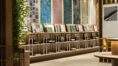 $!Uno de los espacios de la propuesta expositiva en Cersaie.