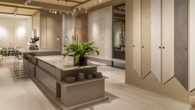 $!El estand de Colorker en Cersaie 2025.
