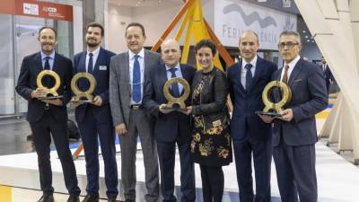 Imagen de los ganadores de los premios Alfa, entregados en Cevisama 2020.