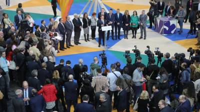 Imagen de la inauguración oficial de la última edición de Cevisama, celebrada en febrero del año 2020.